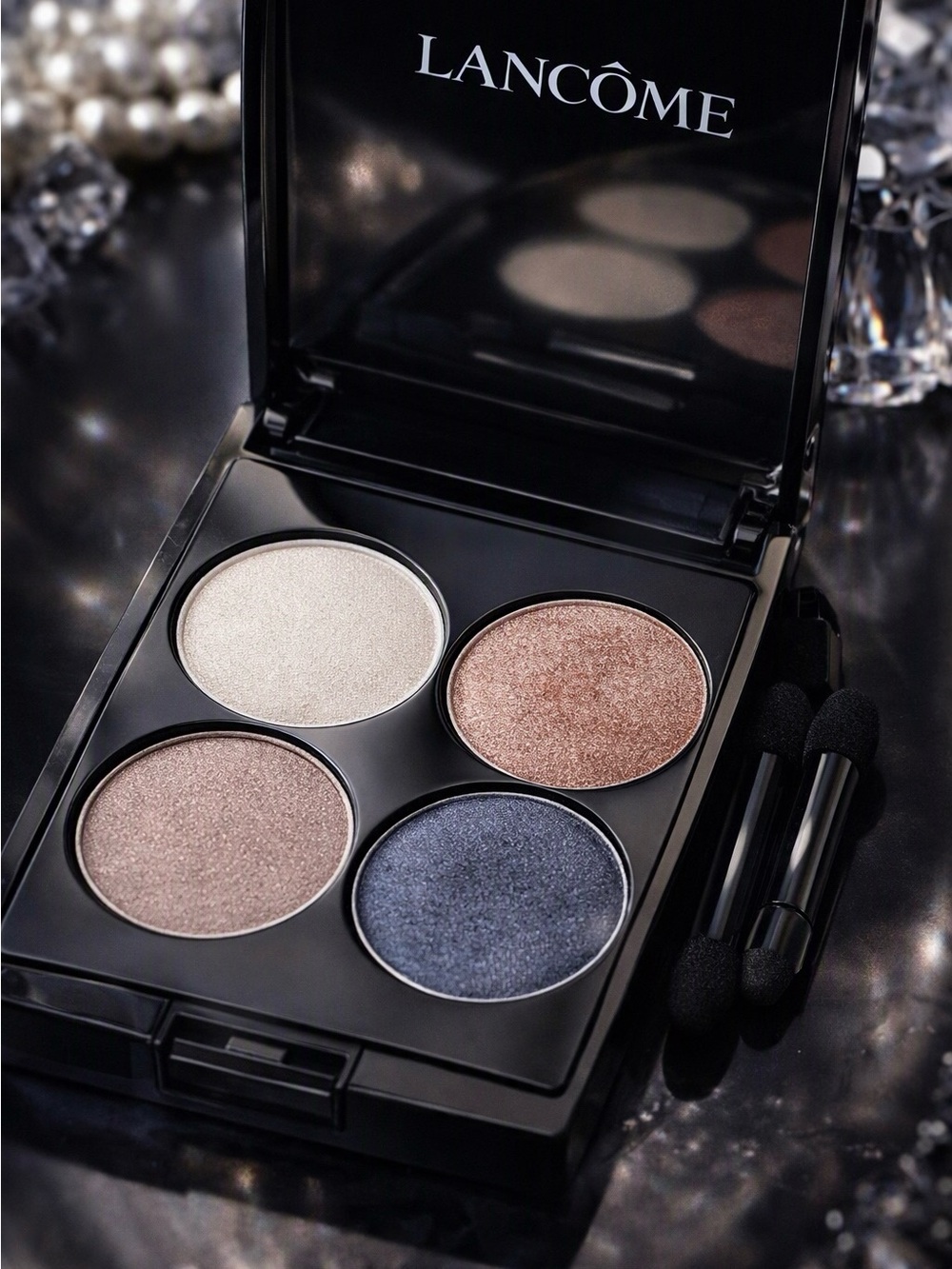 Lancôme Colour Focus Ombres Finesse EyeColour Quad Blue Tan Bronze Eye Shadow